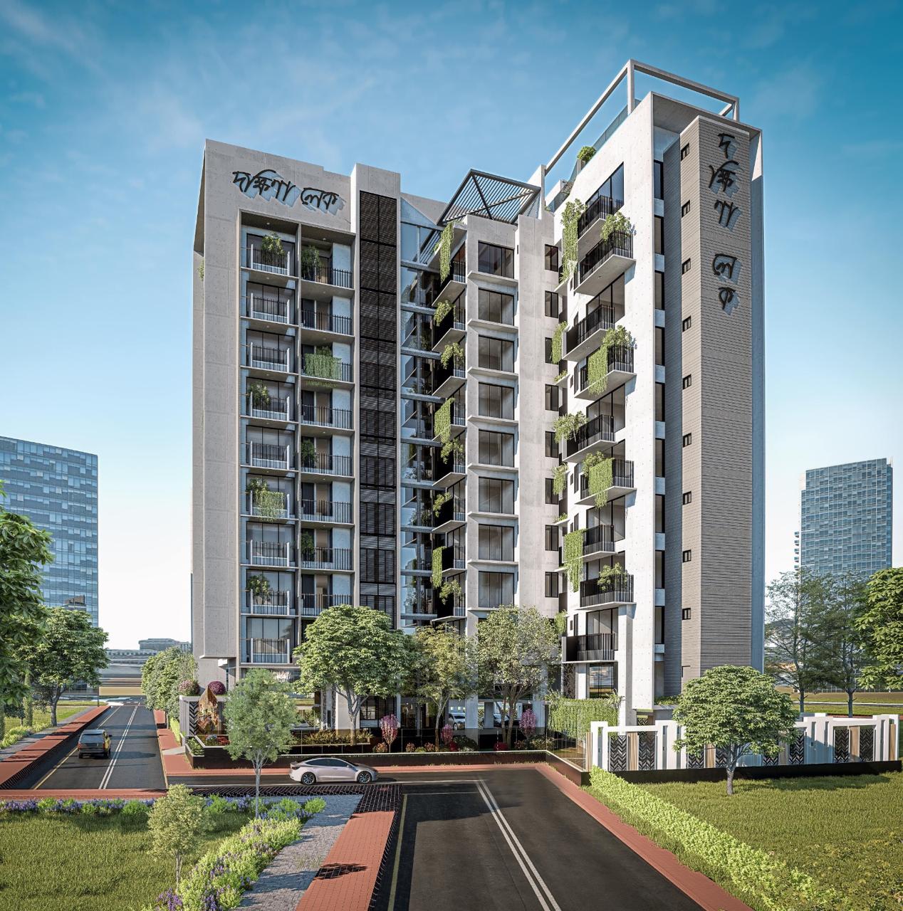 Nestora Dokkhina Lake luxury apartment exterior